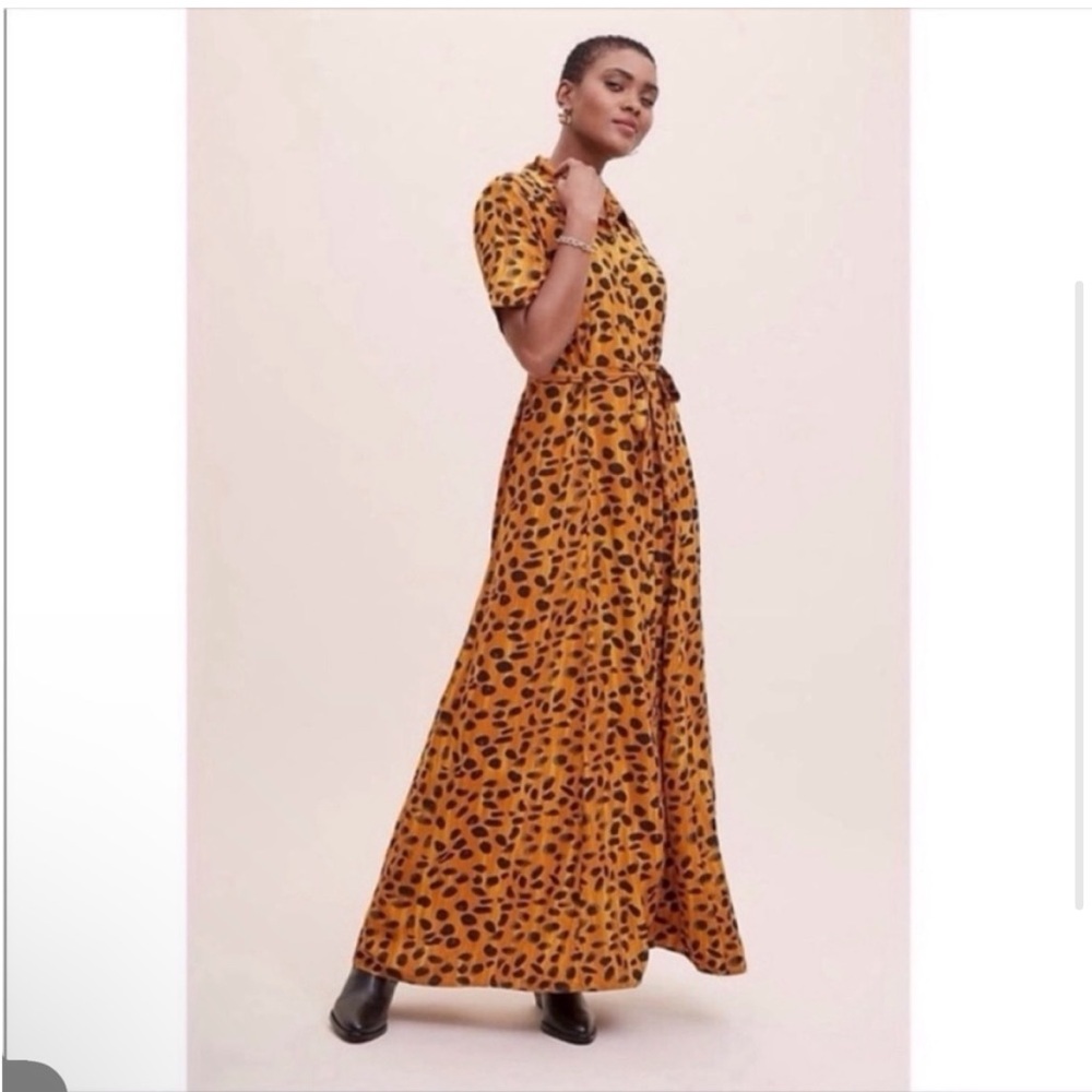 spotted tie dress